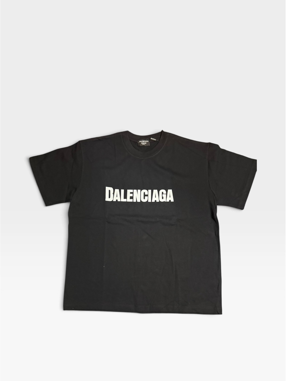 Balenciaga logo black T-shirt